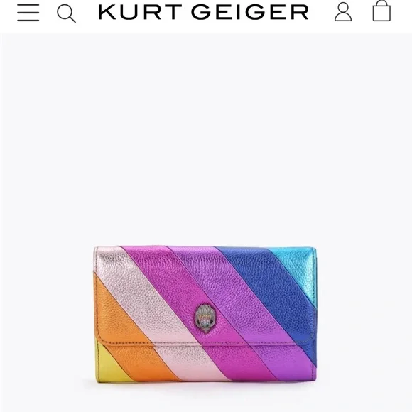 Kurt Geiger London Kensington leather chain wallet - Picture 7 of 7
